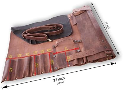 Lightweight Leather Chef Knife Bag