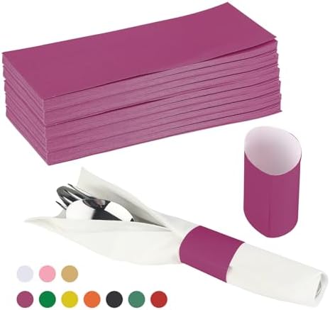 Germiwipe Silver Napkin Rings Burgundy 500-Pack