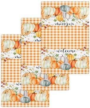 Vibrant Fall Plaid Kitchen Towels 3-Pack