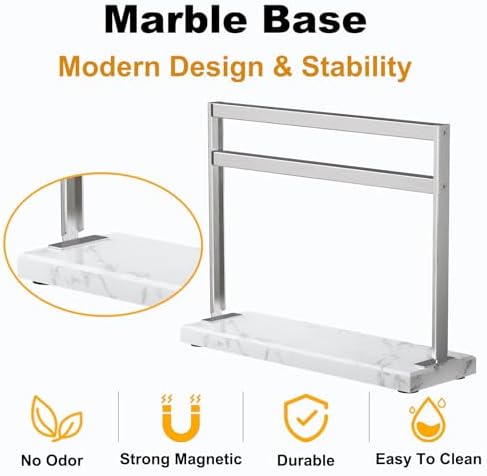 Magnetic Knife Block Holder - Marble Base
