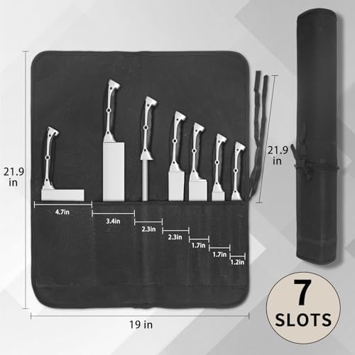 Lelezone Professional Chef Knife Roll Bag for Kitchen Storage
