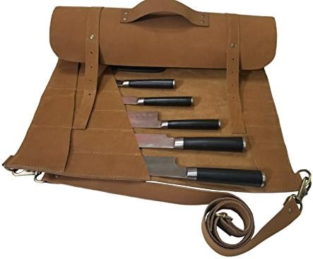 LUVSecretariates Lightweight Leather Chefs Knife Bag