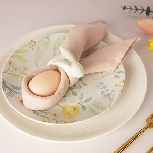 Utalek Easter Bunny Napkin Rings Set of 6