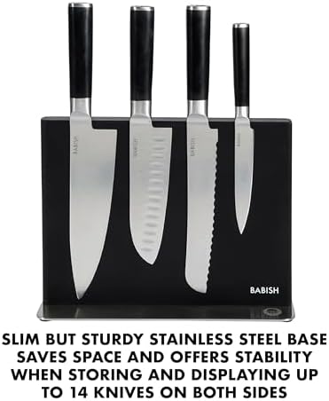Babish German Steel Kitchen Knife Block Set