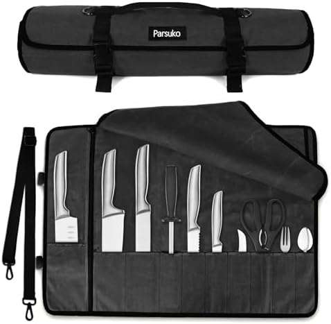 Parsuko Chef Knife Roll Bag