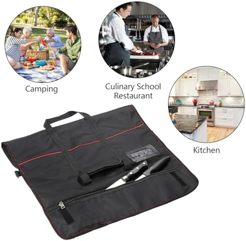 Tosnail Chef Knife Case Roll Bag To Work Perfectly