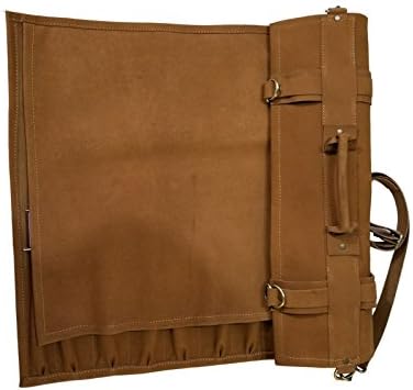 luvsecretlingerie Genuine Lightweight Leather Chef Knife Roll 13 Slots K5