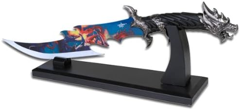 18-Inch Stainless Steel Dragon Knife Display