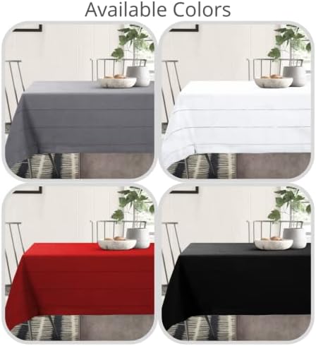 Relax at Home Rustic Farmhouse Tablecloth 52x70 Black