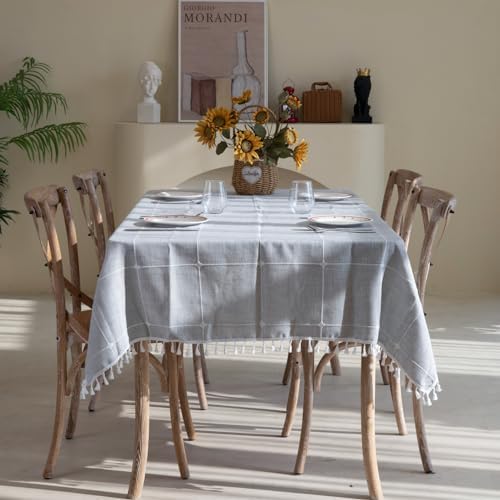 Winknowl Rustic Tablecloth 55x70 Inch Machine Washable