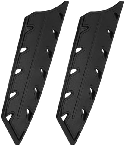 Uxcell 2Pcs Knife Edge Guards for 75 Chef Knife Black