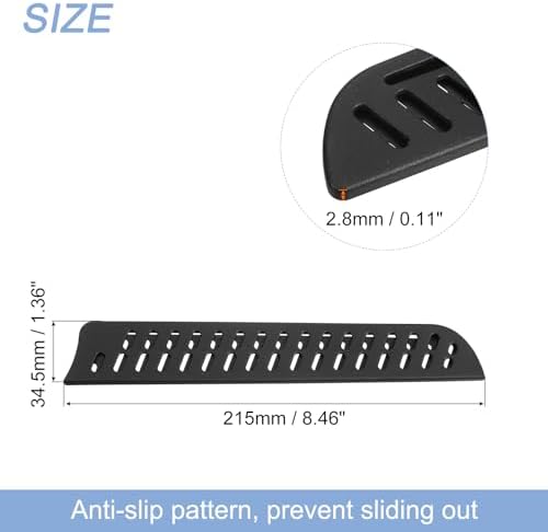4-Piece 8-inch Knife Edge Guards Durable Black Kitchen Set