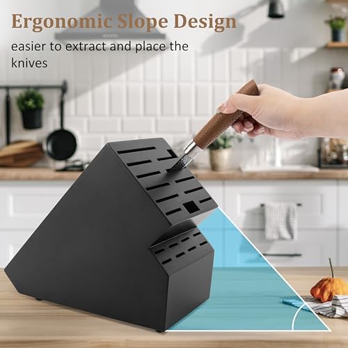 20 Slot Knife Block Storage with Extra Slots