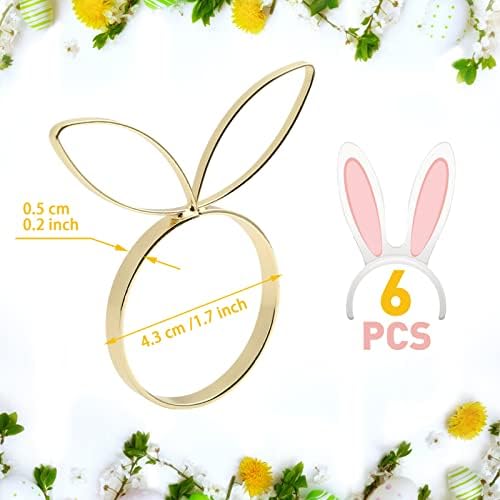 Kesote bunny napkin rings for Easter dinner table decor