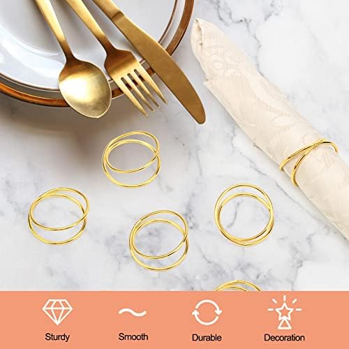 Polished Gold Napkin Rings