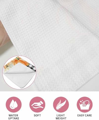 Fast-absorbent 12x12 Waffle Towels Set of 3