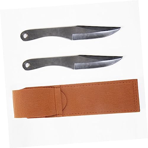 PRETTYZOOM 2pk Leather Cutlery Bag for Kitchen Storage