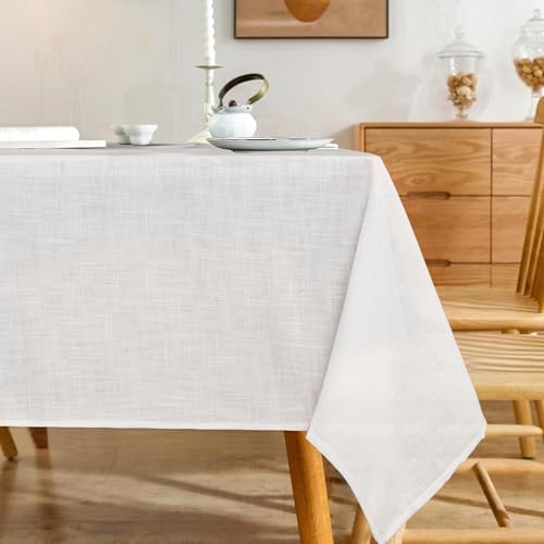 Karseteli Linen Textured Rectangle Tablecloth 60x120 Inch
