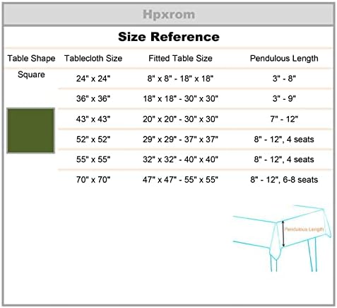 Rustic Linen Tablecloth 43x43