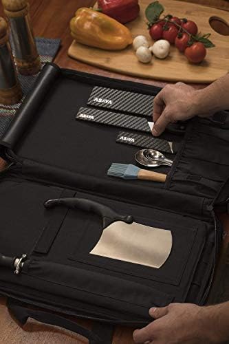 Asaya Chef Knife Bag - 28 Pockets - Durable - Ballistic Nylon