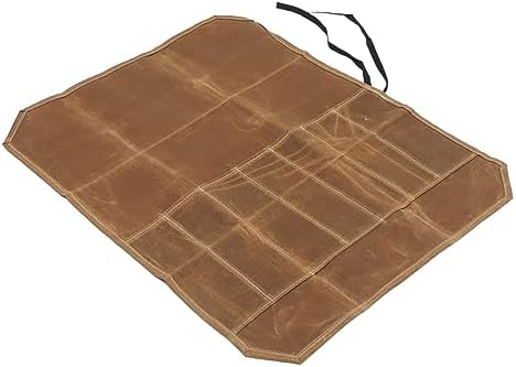 PrettyZoom Premium Chefs Knives Organizer with Waxed Canvas Storage Bag