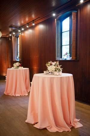 Peach Tablecloth for Large Gatherings