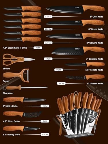 Premium 19-Piece Knife Set for Every Cook