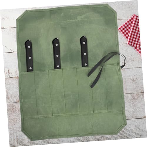PrettyZoom Canvas Chef Knife Roll Bag