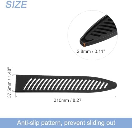 Protect your kitchen knives with our sleek black cover sleeve set