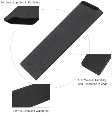 Uxcell 5 Pcs Knife Covers ABS Universal Blade Protectors Black