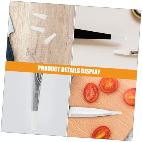 100-Piece Transparent Plastic Knife Blade Tip Protectors