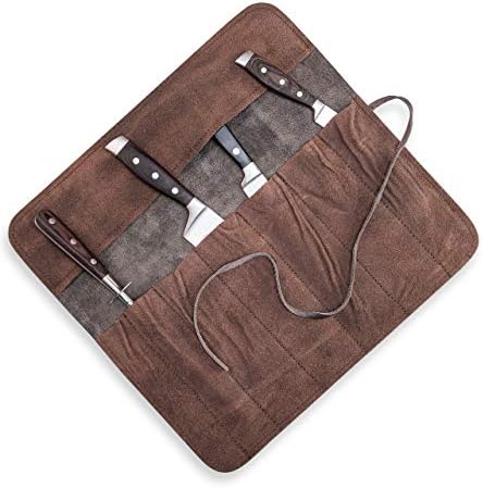 Angus Stoke Pro Series Leather Knife Bag 7 Slots Chef Knives Premium Class
