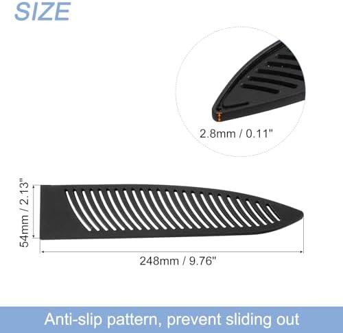 2Pcs Knife Cover Sleeves Black