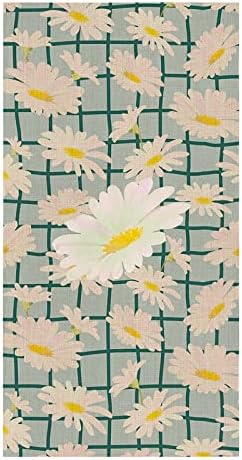 ZOE GARDEN Daisy Green Kitchen Towels Rustic Design 18x28