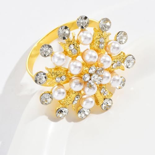 Elegant Gold Napkin Rings Set