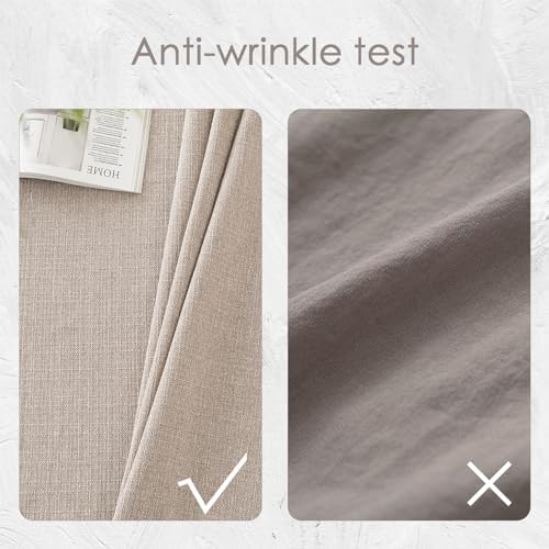 Waterproof Linen Style Runner 14x118 Beige