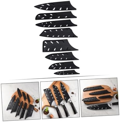 PRETYZOOM 8pcs Chef Knife Set Plastic Cutter Covers