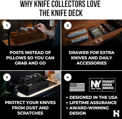 Prec Cru 10-Knife Pocket Knife Display Case