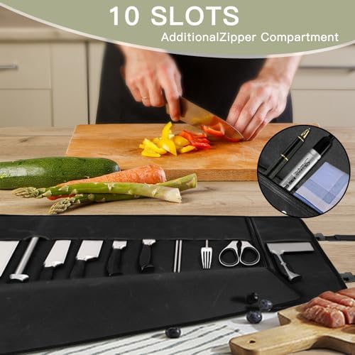 Parsuko Chef Knife Roll Bag