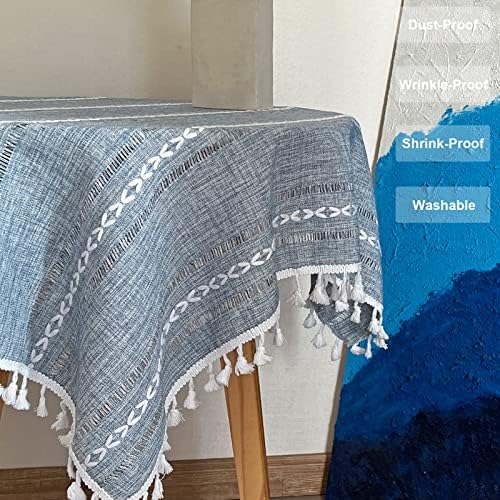 Rustic Linen Tablecloth 43x43
