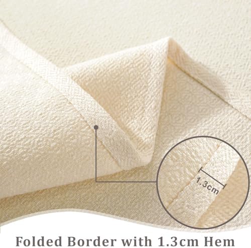55x87 inch waterproof tableclothSolaverano cotton linenextra softDurable for diningkitchenhome