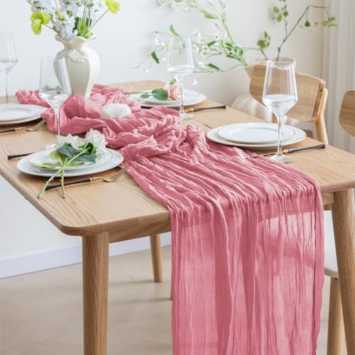 Durable Boho Gauze Table Runner - 10FT Long