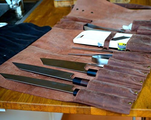 Lightweight Leather Chef Knife Bag