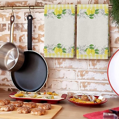 Summer Tropical Lemon Kitchen Towel