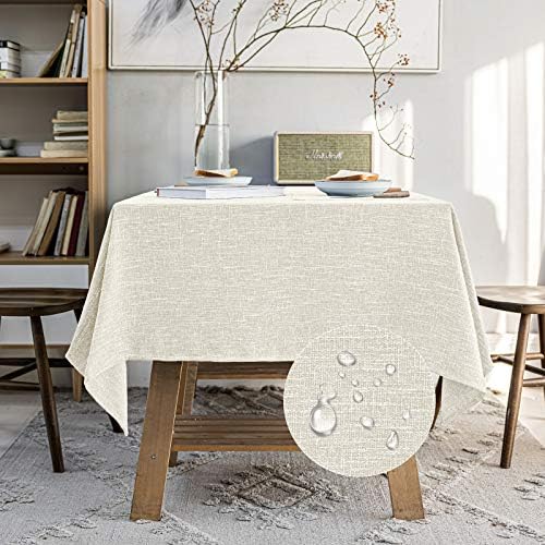 Waterproof Cotton Linen Tablecloth 54x54