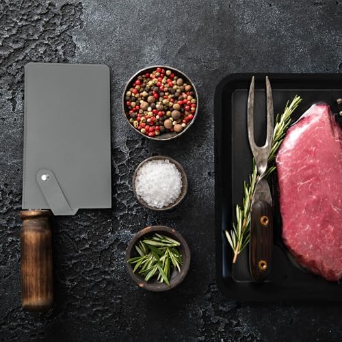 PATIKIL 2-Pack Leather Knife Guards for Kitchen Grey