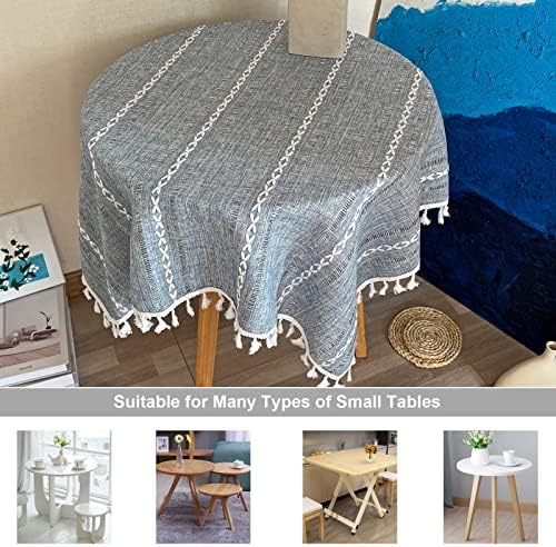Rustic Linen Tablecloth 43x43