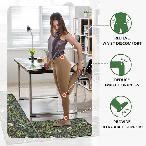 Botanical Kitchen Rugs Set of 2