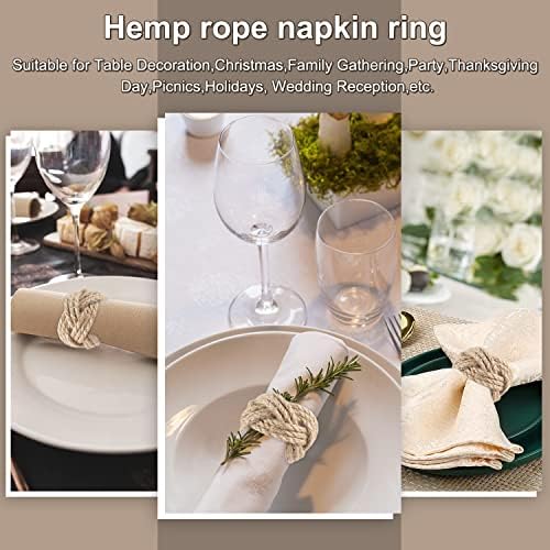 6-Piece Rustic Napkin Rings Set