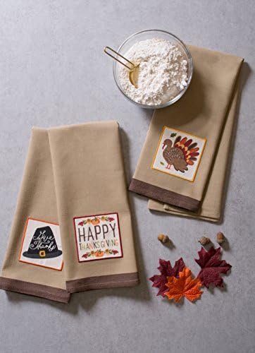 DII 18x28 fall basics collection dishtowel set